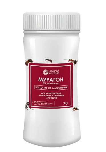 Антимур Мурагон От садовых муравьев фл.70 гр ...
