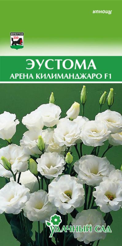 Цветы Эустома Арена F1 Килиманджаро (выс 80 см, махров, белая) 5 шт Удачный Сад | Фотография товара